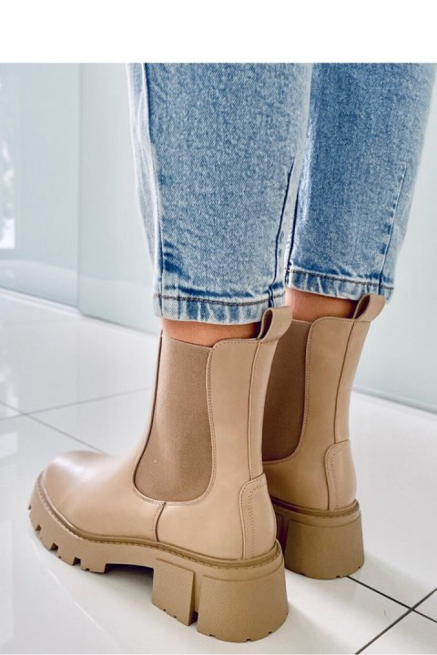 Sztyblety z wysoką cholewką RUMER KHAKI - Inello Sztyblety z wysoką cholewką RUMER KHAKI - Inello