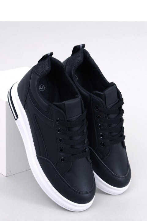 Sneakersy na koturnie CHEEVE BLACK - Inello Sneakersy na koturnie CHEEVE BLACK - Inello