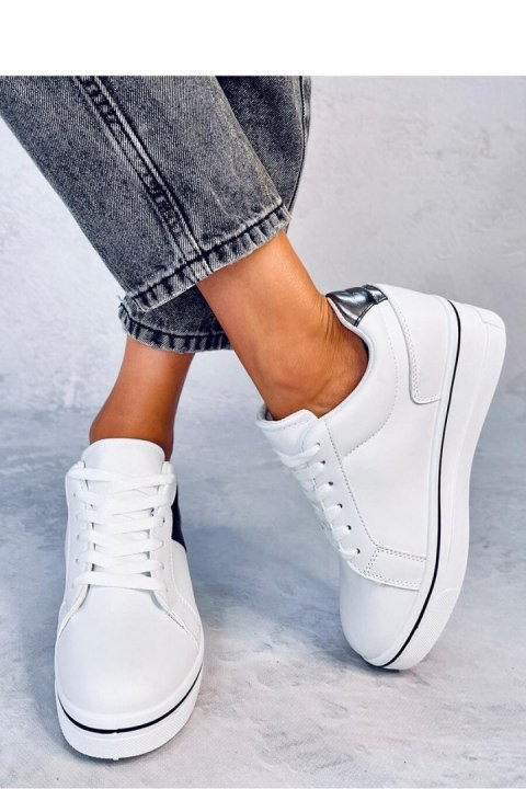 Sneakersy na koturnie TOBEY BLACK - Inello Sneakersy na koturnie TOBEY BLACK - Inello