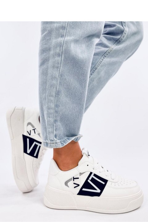 Sneakersy na platformie STERRY WHITE BLACK - Inello Sneakersy na platformie STERRY WHITE BLACK - Inello
