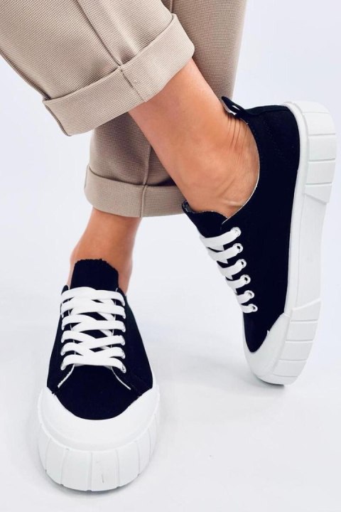 Trampki damskie CONSEN BLACK - Inello Trampki damskie CONSEN BLACK - Inello