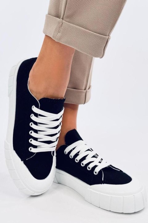 Trampki damskie CONSEN BLACK - Inello Trampki damskie CONSEN BLACK - Inello