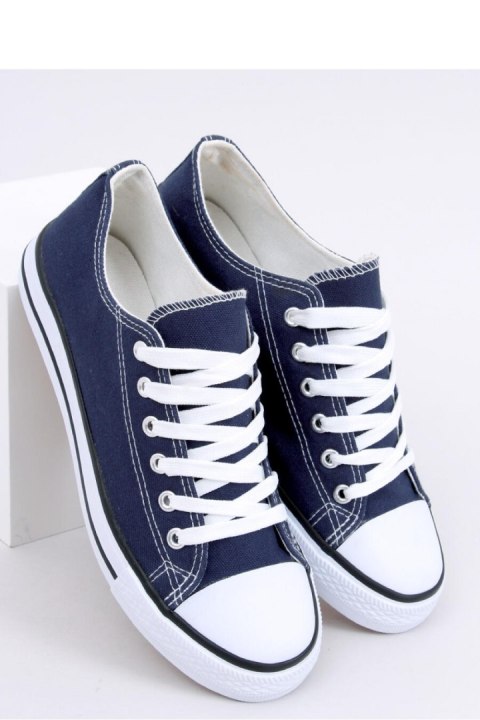 Trampki damskie klasyczne BASIC D.BLUE - Inello Trampki damskie klasyczne BASIC D.BLUE - Inello