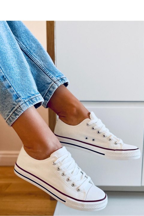 Trampki damskie klasyczne BASIC WHITE - Inello Trampki damskie klasyczne BASIC WHITE - Inello