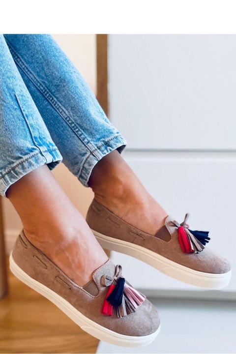 Trampki jesienne z frędzlami SALMA KHAKI - Inello Trampki jesienne z frędzlami SALMA KHAKI - Inello