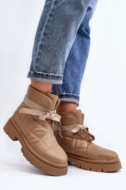 Botki Model Bizzanti NS307 Khaki - Step in style Botki Model Bizzanti NS307 Khaki - Step in style