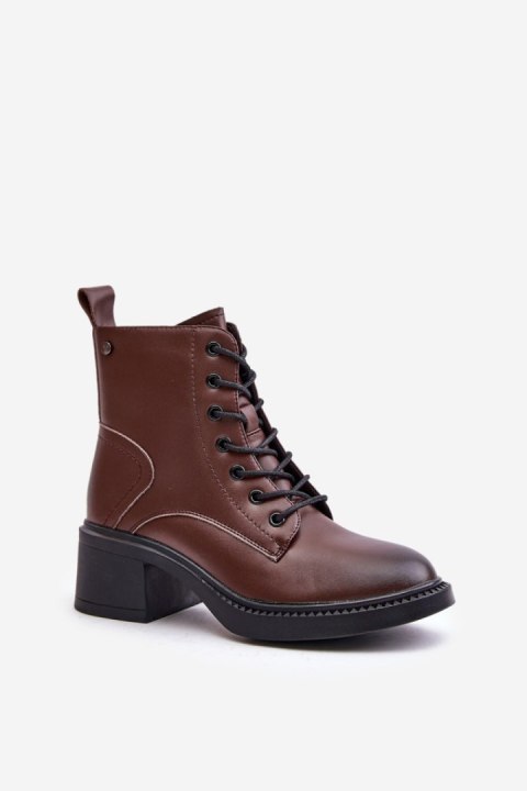 Botki Model Vinceza 66722 Brown - Step in style Botki Model Vinceza 66722 Brown - Step in style