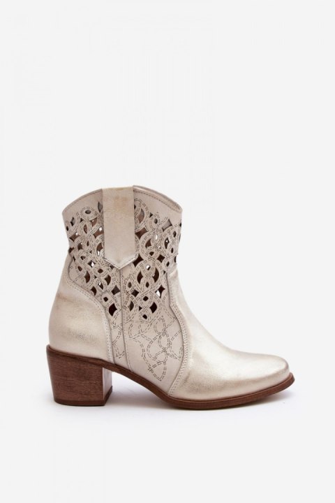 Botki Model Zazoo 3394/2 Gold - Step in style Botki Model Zazoo 3394/2 Gold - Step in style