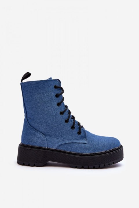 Botki Workery Model Teflorna CLS-270 Blue - Step in style Botki Workery Model Teflorna CLS-270 Blue - Step in style