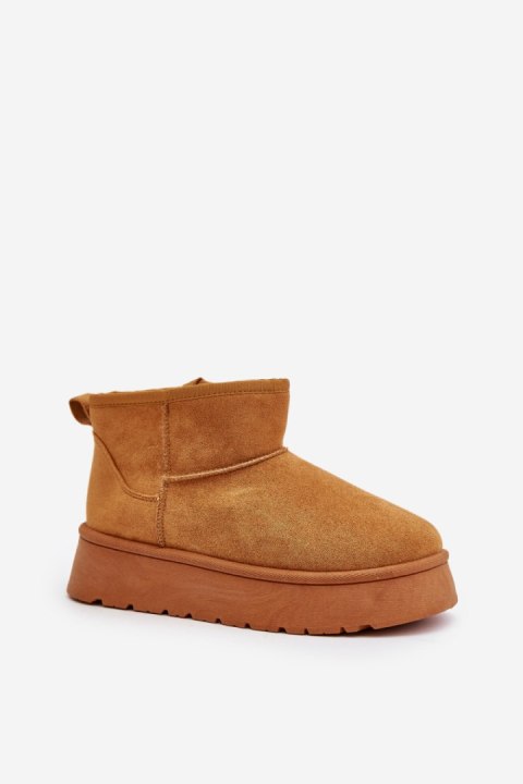 Śniegowce Model Saldren 24BT26-7368 Camel - Step in style Śniegowce Model Saldren 24BT26-7368 Camel - Step in style