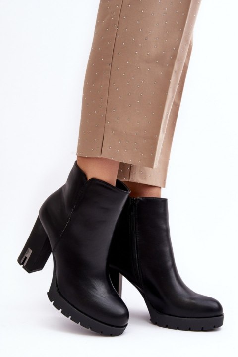 Botki Model Rasoda WZ688-8 Black - Step in style Botki Model Rasoda WZ688-8 Black - Step in style