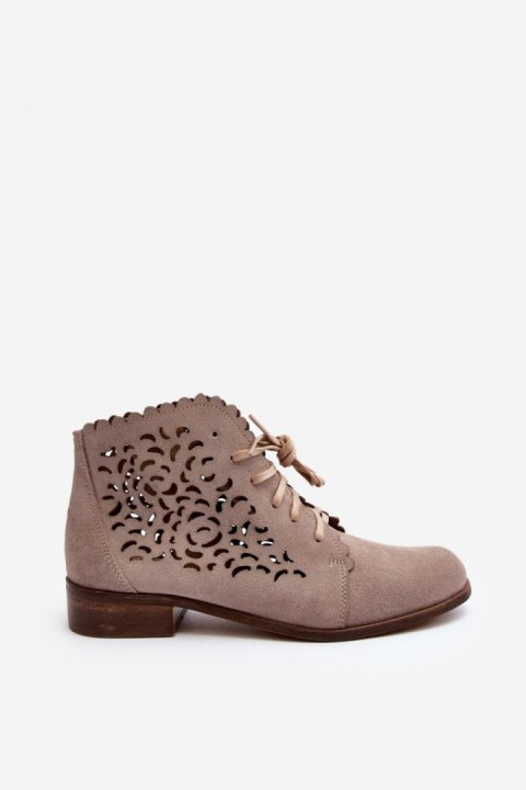 Botki Model Zazoo 2871/024 Beige - Step in style Botki Model Zazoo 2871/024 Beige - Step in style