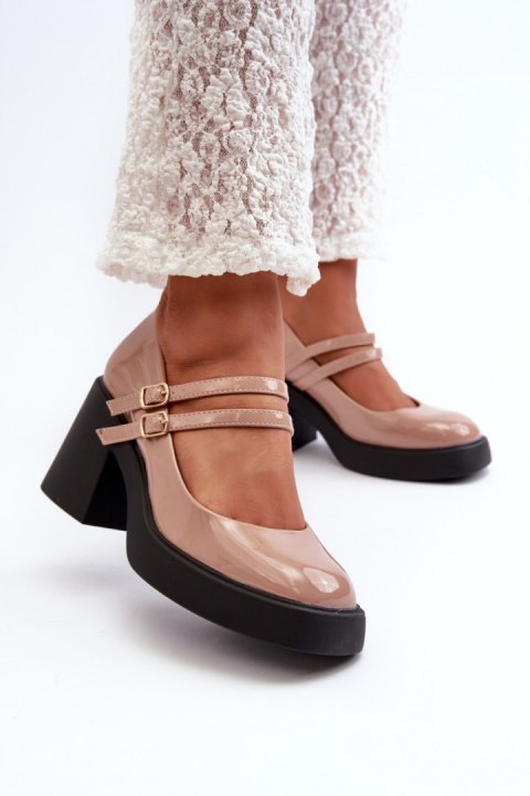Czółenka Model Halmina M381 Dark Beige - Step in style Czółenka Model Halmina M381 Dark Beige - Step in style