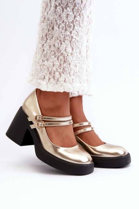Czółenka Model Halmina M381 Gold - Step in style Czółenka Model Halmina M381 Gold - Step in style
