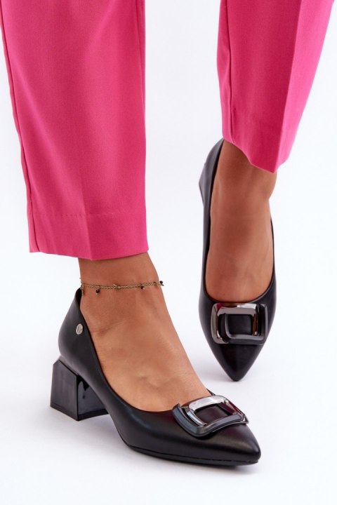 Czółenka Model Sarala 62101 Black - Step in style Czółenka Model Sarala 62101 Black - Step in style