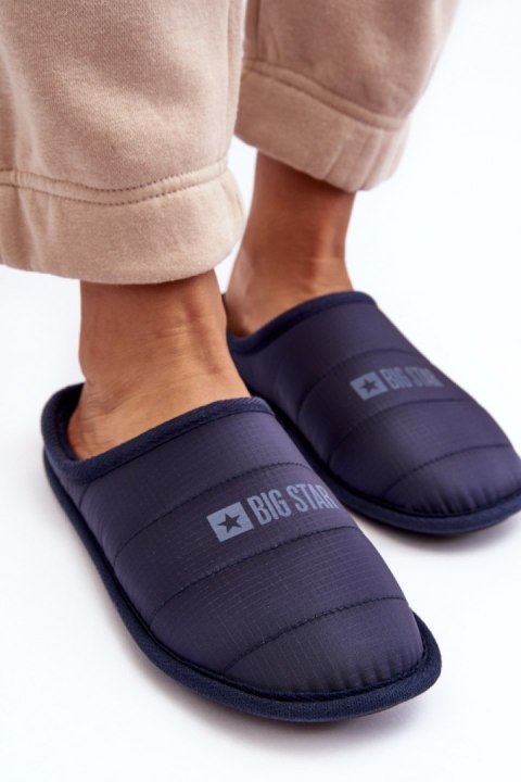 Kapcie Model Big Star KK274601 Navy - Step in style Kapcie Model Big Star KK274601 Navy - Step in style
