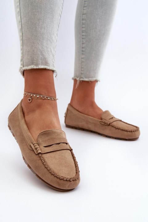 Mokasyny Model Glimris 24PB02-7673 Dark Beige - Step in style Mokasyny Model Glimris 24PB02-7673 Dark Beige - Step in style