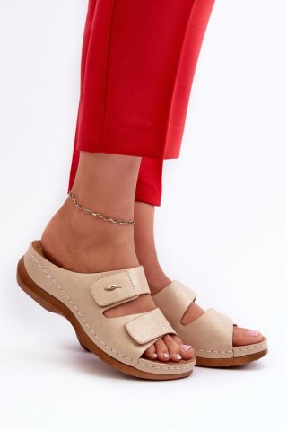 Sandał Klapki Model Frellia 22SD98-4558 Beige - Step in style
