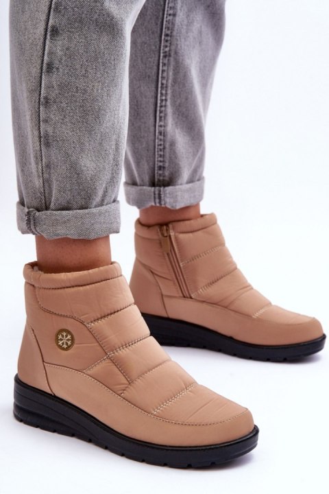 Śniegowce Model Helis 22SN26-5029 Beige - Step in style Śniegowce Model Helis 22SN26-5029 Beige - Step in style