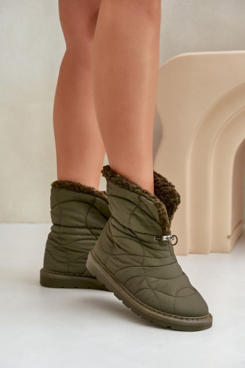 Śniegowce Model Vamidra 6433 Dark Green - Step in style Śniegowce Model Vamidra 6433 Dark Green - Step in style