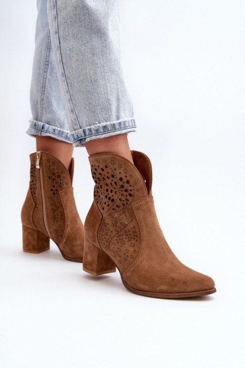 Botki Model Zazoo 3166/P Camel - Step in style Botki Model Zazoo 3166/P Camel - Step in style