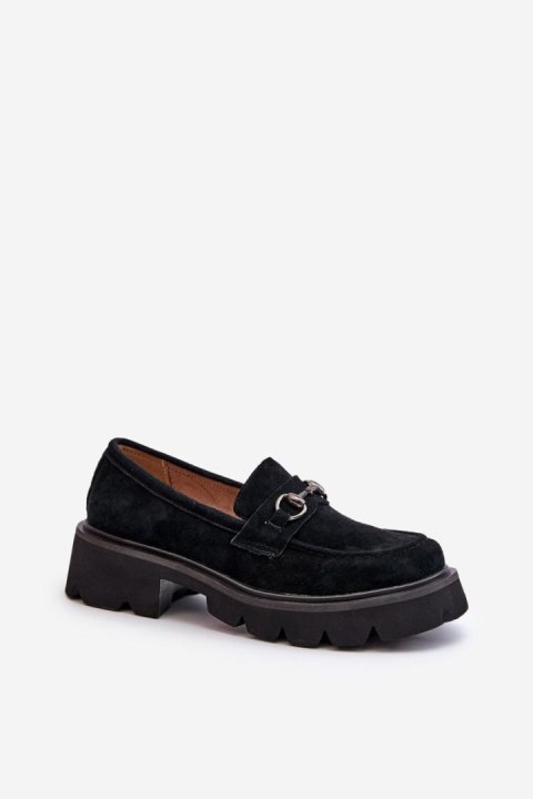 Mokasyny Model Neloria 7888 Black - Step in style Mokasyny Model Neloria 7888 Black - Step in style
