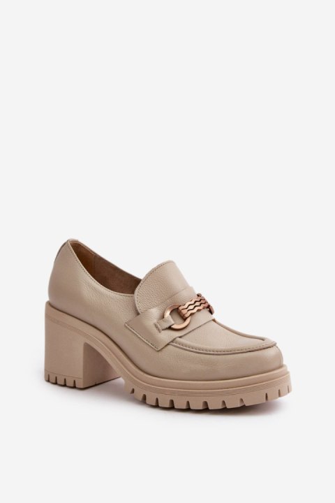Półbuty Model Zazoo 20175 Light Beige - Step in style Półbuty Model Zazoo 20175 Light Beige - Step in style