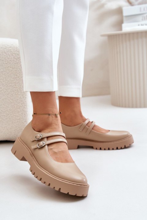Półbuty Model Rialuna 1816 Beige - Step in style Półbuty Model Rialuna 1816 Beige - Step in style