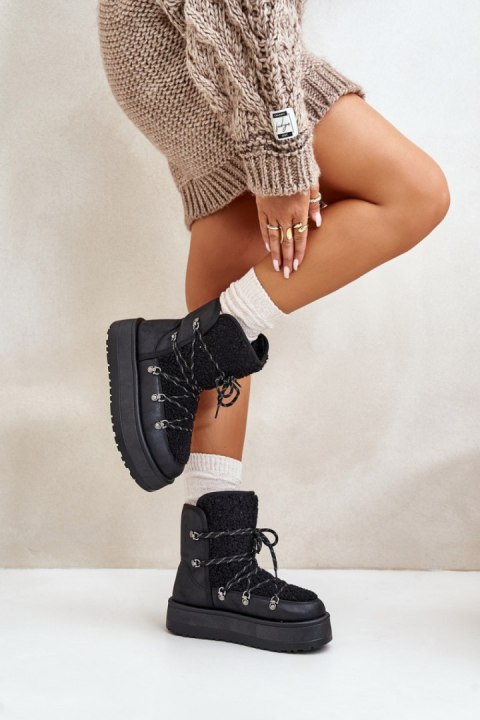 Śniegowce Model Riaviana 24889 Black - Step in style Śniegowce Model Riaviana 24889 Black - Step in style