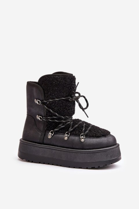 Śniegowce Model Riaviana 24889 Black - Step in style Śniegowce Model Riaviana 24889 Black - Step in style