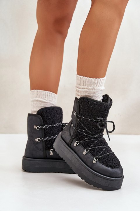 Śniegowce Model Riaviana 24889 Black - Step in style Śniegowce Model Riaviana 24889 Black - Step in style