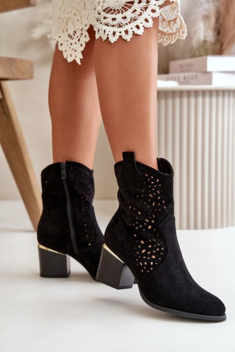 Botki Model Sevana NS526P Black - Step in style Botki Model Sevana NS526P Black - Step in style