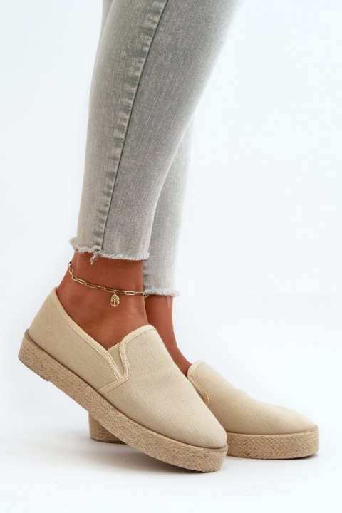Espadryle Model Naloenma 24TX02-7698 Beige - Step in style Espadryle Model Naloenma 24TX02-7698 Beige - Step in style
