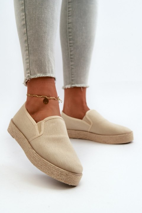 Espadryle Model Naloenma 24TX02-7698 Beige - Step in style Espadryle Model Naloenma 24TX02-7698 Beige - Step in style