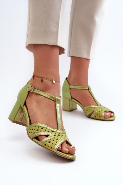 Sandały Model Maciejka 06551-09 Limonka - Step in style Sandały Model Maciejka 06551-09 Limonka - Step in style