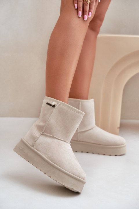 Śniegowce Modele Big Star OO274897 Light Beige - Step in style Śniegowce Modele Big Star OO274897 Light Beige - Step in style