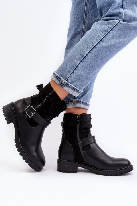 Botki Model Cillolis M667 Black - Step in style Botki Model Cillolis M667 Black - Step in style