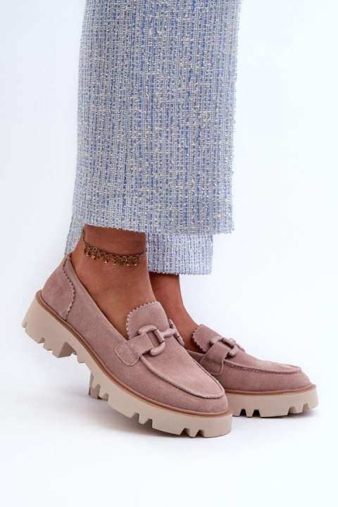 Mokasyny Model DA TW117 Pink - Step in style Mokasyny Model DA TW117 Pink - Step in style