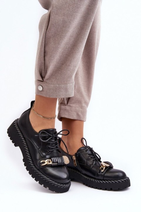 Półbuty Model DA MR870-80 Black - Step in style Półbuty Model DA MR870-80 Black - Step in style