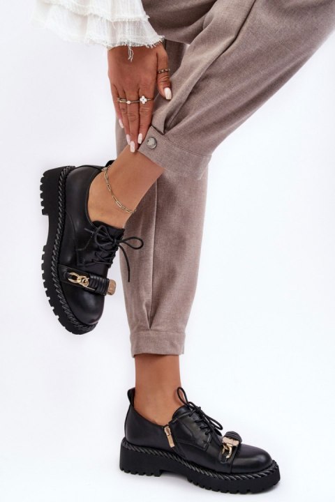 Półbuty Model DA MR870-80 Black - Step in style Półbuty Model DA MR870-80 Black - Step in style