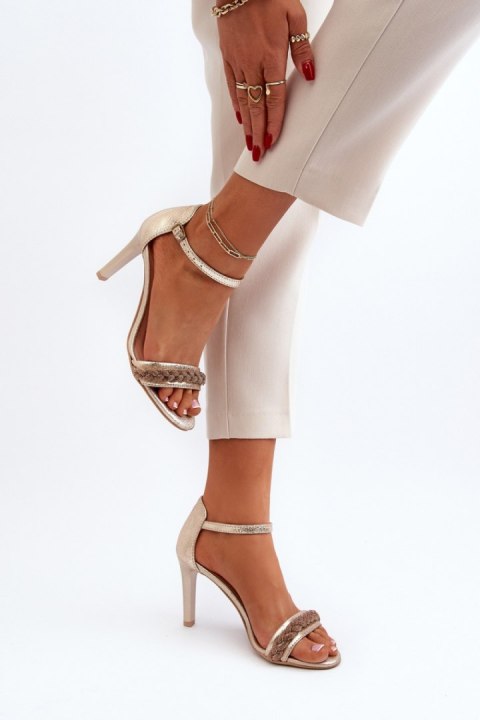Sandały Model Zazoo 3328/2 Gold - Step in style Sandały Model Zazoo 3328/2 Gold - Step in style