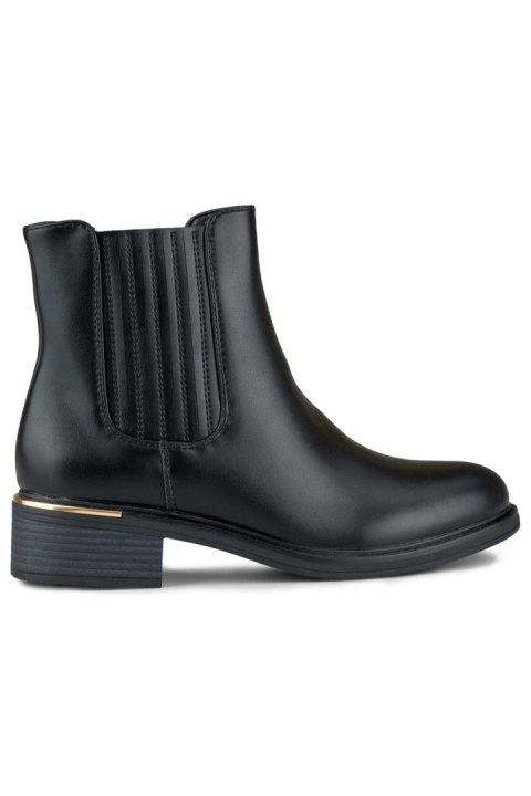 Botki Model D7995B Black - PRIMO Botki Model D7995B Black - PRIMO