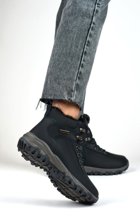 Buty Trekkingowe Model 3906-1B Black - PRIMO Buty Trekkingowe Model 3906-1B Black - PRIMO