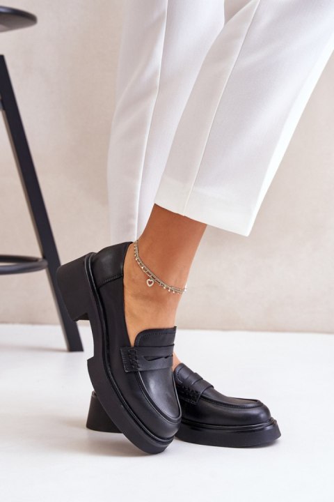 Mokasyny Model DA JC42-61 Black - Step in style Mokasyny Model DA JC42-61 Black - Step in style