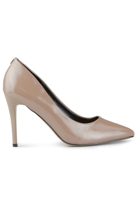 Szpilki Model GD-FL59TA Brown/Beige - PRIMO Szpilki Model GD-FL59TA Brown/Beige - PRIMO