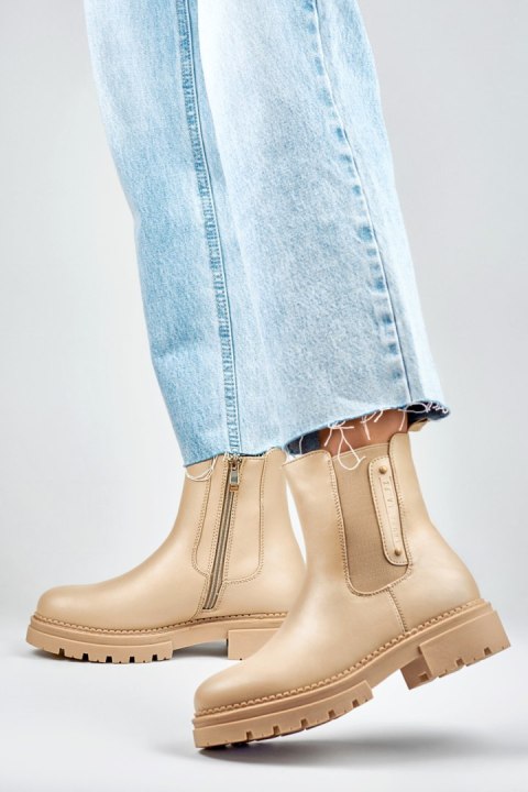 Sztyblety Model 250004TA-PU Beige - PRIMO Sztyblety Model 250004TA-PU Beige - PRIMO