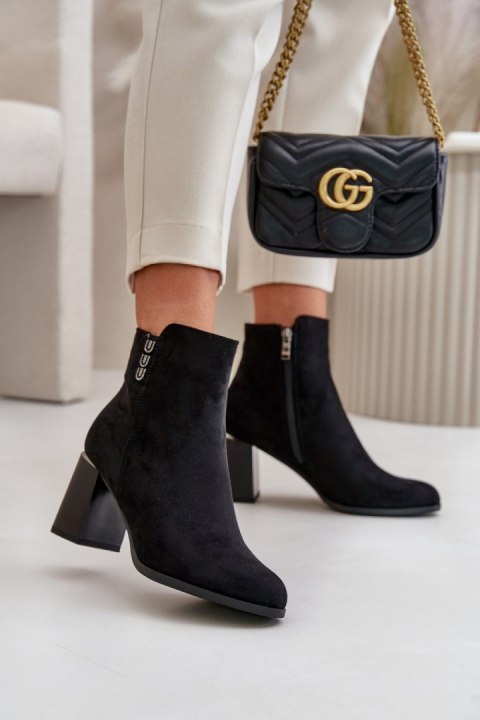 Botki Model Erillia JC103 Black - Step in style Botki Model Erillia JC103 Black - Step in style