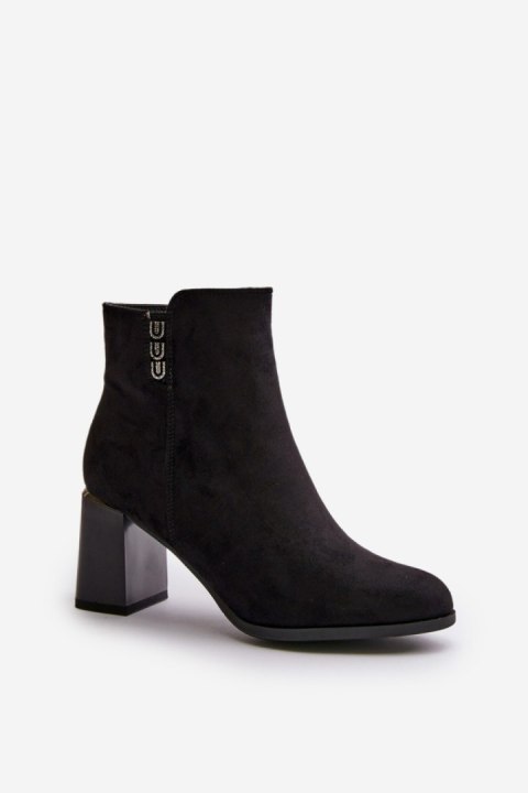 Botki Model Erillia JC103 Black - Step in style Botki Model Erillia JC103 Black - Step in style