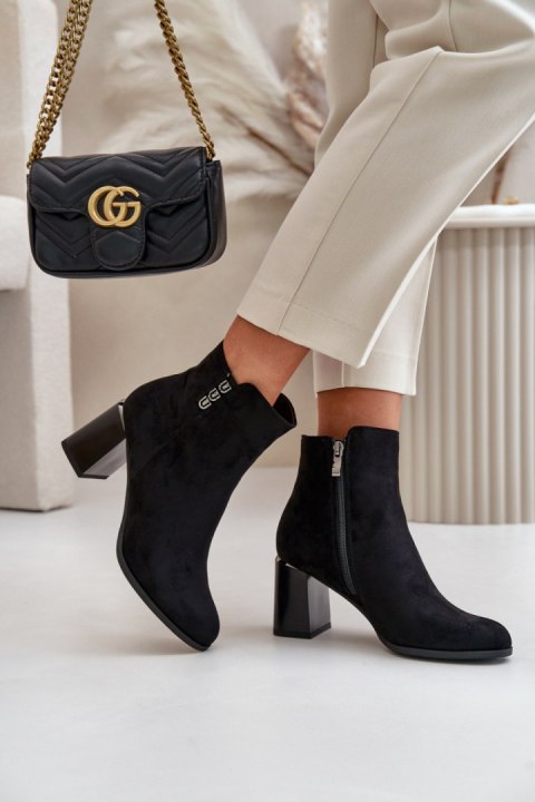 Botki Model Erillia JC103 Black - Step in style Botki Model Erillia JC103 Black - Step in style