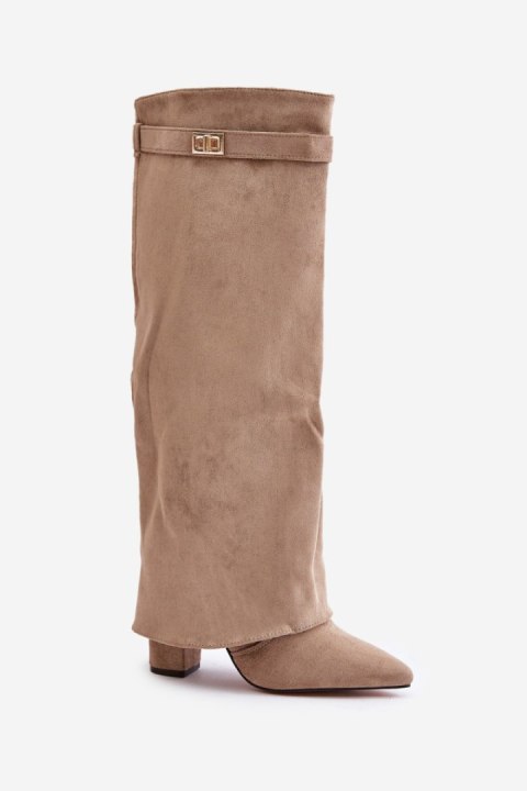 Kozaki Model Urelli LA-289 Beige - Step in style Kozaki Model Urelli LA-289 Beige - Step in style